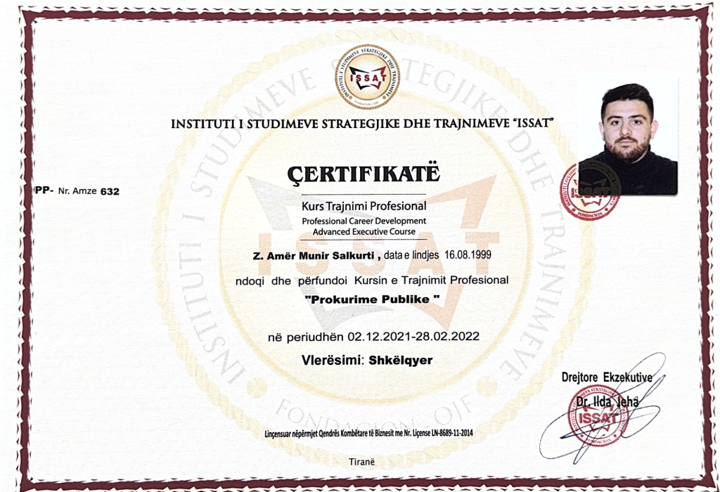 Certifikate Prokurimet Publike